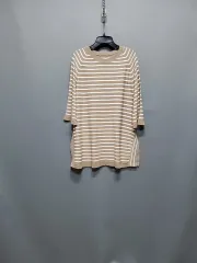 サイドスリット ストライプ ニット