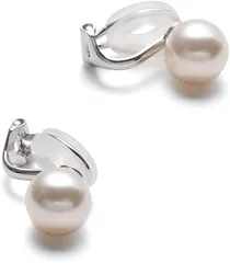 【新品・送料無料】国産パールイヤリング 上品 高見え 痛くない