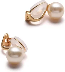 【新品・送料無料】国産パールイヤリング 上品 高見え 痛くない 普段使い フォー