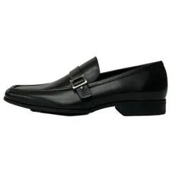 FERRAGAMO/SalvatoreFerragamo(サルバトーレフェラガモ) ローファー 6 1/2 2 E メンズ美品  - 黒 レザー