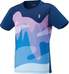 ゴーセン GOSEN テニス レディースゲームシャツ  T2615 16 ミッドナイトブルー