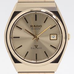 RADO BALBOA V K161 クォーツ ゴールド デイト メンズ腕時計 - メルカリ