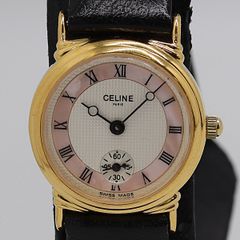 116 稼動 CELINE 時計 レディース 純正バンド ゴールド ボーイズ
