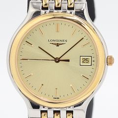 メンズ 稼働】LONGINES L7.647.2 ゴールド文字盤 デイト - メルカリ