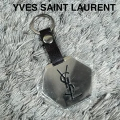YVES SAINT LAURENT イヴサンローラン キーホルダー キーリング ロゴ六角形プレートのサムネイル