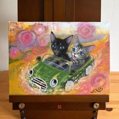 猫】アクリル画 アート インテリア キャンバスF3号 星咲BAEZ3 - メルカリ