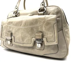 COACH y2k  Poppy Leather Pushlock Satchel 2-Way Handbag 17888