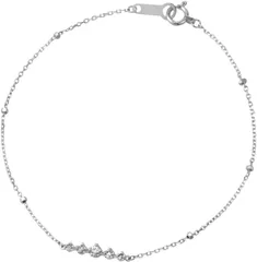 【新品・送料無料】4℃ K18WG ダイヤ ブレスレット レディース プレゼント
