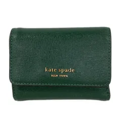 Kate spade(ケイトスペード) 3つ折り財布 ダークグリーン レザー