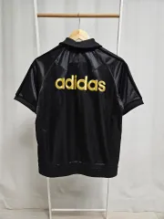 アディダス 新 サテン ツアーベルベット 半袖 ジップアップ トラックジャージ