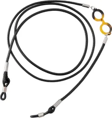 スリップオン グラスコード メガネチェーン メガネストラップ ブラック RBC-1601