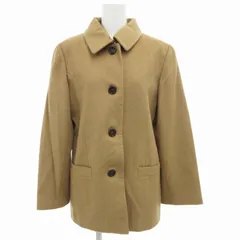 リゲル RIGEL 美品 ステンカラーコート ジャケット ショート竹  キャメル 総裏地 9 M 茶 ブラウン /GV