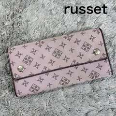 russet ラシット 長財布 ナイロン × レザー ピンク Wホックのサムネイル