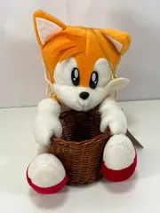 希少 ぬいぐるみ テイルス バスケット セガソニック SEGA 1996年 タグ付き