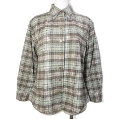 ポールスミスジーンズ Paul Smith JEANS ネルシャツ 長袖 チェック 厚手 40 L相当 ベージュ系 /X