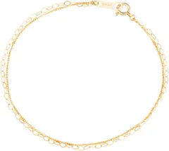 【新品・送料無料】4℃ブレスレット 2連チェーン 上品 ギフト