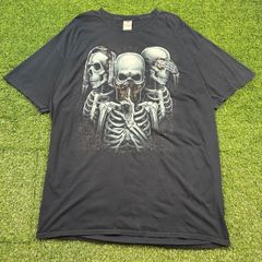 Vintage 有刺鉄線×スカル プリントTシャツ - メルカリ