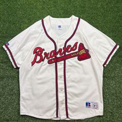 【希少・USA製】ラッセル 90s アトランタ・ブレーブス ユニフォーム 48 希少・USA製】ラッセル 90s アトランタ・ブレーブス ユニフォーム 48
