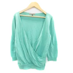 プロポーション ボディドレッシング PROPORTION BODY DRESSING ニット カットソー カシュクール 七分袖 3 緑 グリーン /HO5のサムネイル