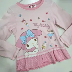 日本 My Melody(マイメロディ) ピンク 長袖 Tシャツ 120