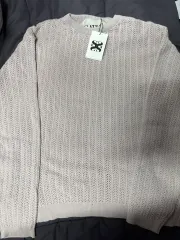 L SATUR イビサ ニット ラベンダー グレー