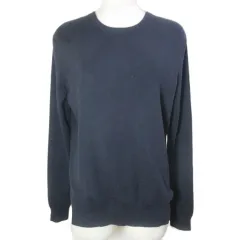 セオリーリュクス theory luxe NEIL FREEMONT ニット バックカシュクール 長袖 プルオーバー クルーネック 38 M相当 紺 ネイビー /X