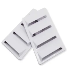 calm wish ダミー ダクト ボンネット エアロ パーツ サメエラ フェンダー エアー インテーク 車 カスタム ドレス アップ ホワイト 2個 汎用 [ホワイト]