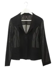 ヨシエイナバ yoshie inaba シアーテーラードジャケット 11 ウール ブラック 黒 アウター 上着