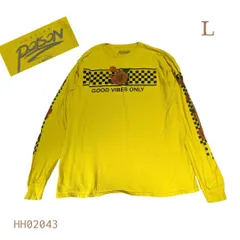 HH02043 POPULAR poison プリント長袖TシャツLグッドバイブスオンリー