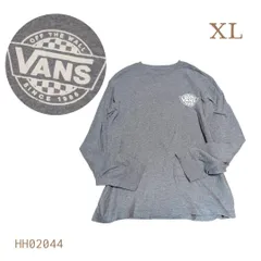 VANSプリント長袖TシャツXLグレーロンT　HH02044