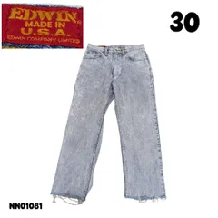 EDWIN　USA製ケミカルウォッシュデニムパ カットオフ