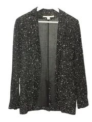 ダイアンフォンファステンバーグ DIANE von FURSTENBERG ジャケット 2 カーディガン プリント 総柄 ブラック 黒 アウター 上着