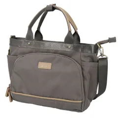 ☆ GY.グレー ☆ anello GRANDE エクレア 多機能２WAYトート anello GRANDE トートバッグ GTM1042 トートバック ショルダーバッグ 斜めがけバッグ ファスナー付き レディースバッグ ナイロン 大きめ A5 旅行 撥水