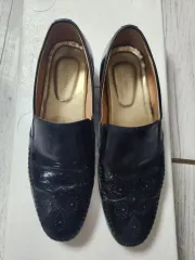 ブラック エナメル ローファー