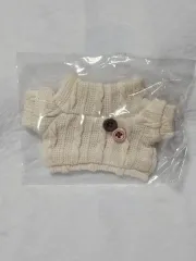 10cm ぬいぐるみ服 ニット セーター アイボリー