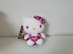 ハローキティ ピンク レオパード ぬいぐるみ キーホルダー