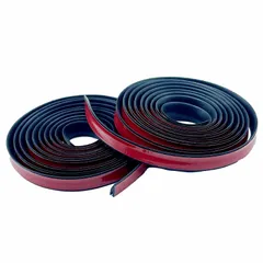 LISPHOS 汎用 BMW MINI ミニクーパー リアゲート ゴムモール 交換用 リアガラス シール ウェザーストリップ トランク バックドア (2m×2本セット) [2m×2本セット]