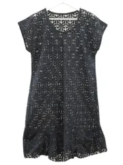 コムデギャルソン COMME des GARCONS 刺繍 レース ワンピース 花柄 ネイビー 紺 シースルー 90s ヴィンテージ