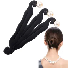 新品 Coollooda お団子ヘアメーカー 【3個入り】おだんごヘア アレンジ ヘアメーカ ヘア アレンジ お団子グッズ ヘアアレンジクッション 長い髪向け め髪用グッズ