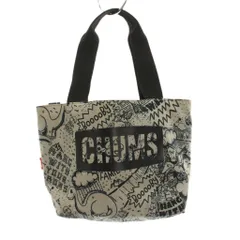 チャムス CHUMS ミニ トートバッグ ハンドバッグ 総柄 グレー ネイビー 黒 /YM