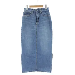グリーンレーベルリラクシング ユナイテッドアローズ green label relaxing デニム スカート ロング 36 青 ブルー /AP