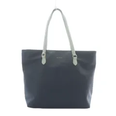 エニィスィス エニシス anySiS トートバッグ ネイビー 水色 無地 ロゴ入り バイカラー /RI ■OS