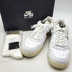 【中古品】NIKE ナイキ AIR FORCE 1 LOW RETRO PRM QS AO1635-100 エアフォース 1 ロー レトロ プレミアム アイボリースネーク スニーカー 靴 【160-250924-hi-11-izu】