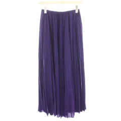アストラット ASTRAET プリーツスカート 0 紫 パープル マキシ ロング /HN