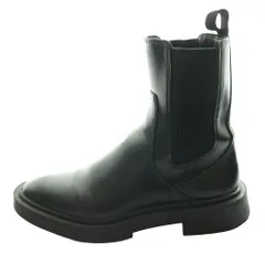 ザラ ZARA ショートブーツ サイドゴア 36 黒 ブラック /SS ■OS