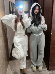 HYPNOTIC 製作 両面起毛 ツーウェイパンツ アイ グレー ジョガー ストレートフィット 可能