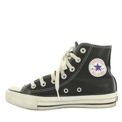 コンバース CONVERSE ALL STAR HI チャックテイラー ハイカットスニーカー レザー US4 23cm 黒 ブラック 1B908 /HN