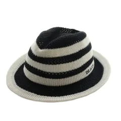 ダンスウィズドラゴン Dance With Dragon ハット 帽子 F 黒 ブラック 白 ホワイト ボーダー柄 /AQ ■OS