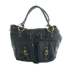 バーニーズニューヨーク BARNEYS NEW YORK ハンドバッグ トートバッグ レザー ネイビー /MI ■OS