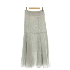 スナイデル SNIDEL フレアスカート ロング チェック 1 ブラック ホワイト /DF ■MA